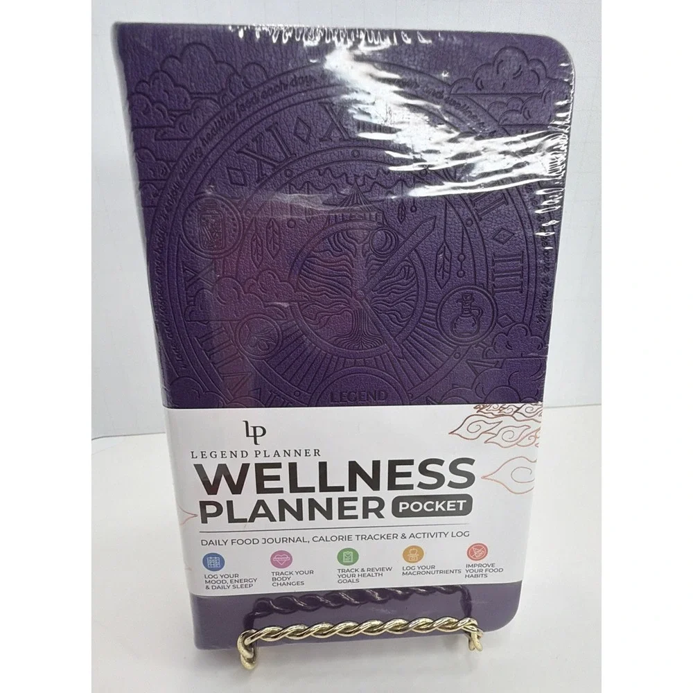 Legend Planner Wellness Planner Pocket Size 3.9x6.3″ Purple, Lifestyle NEW